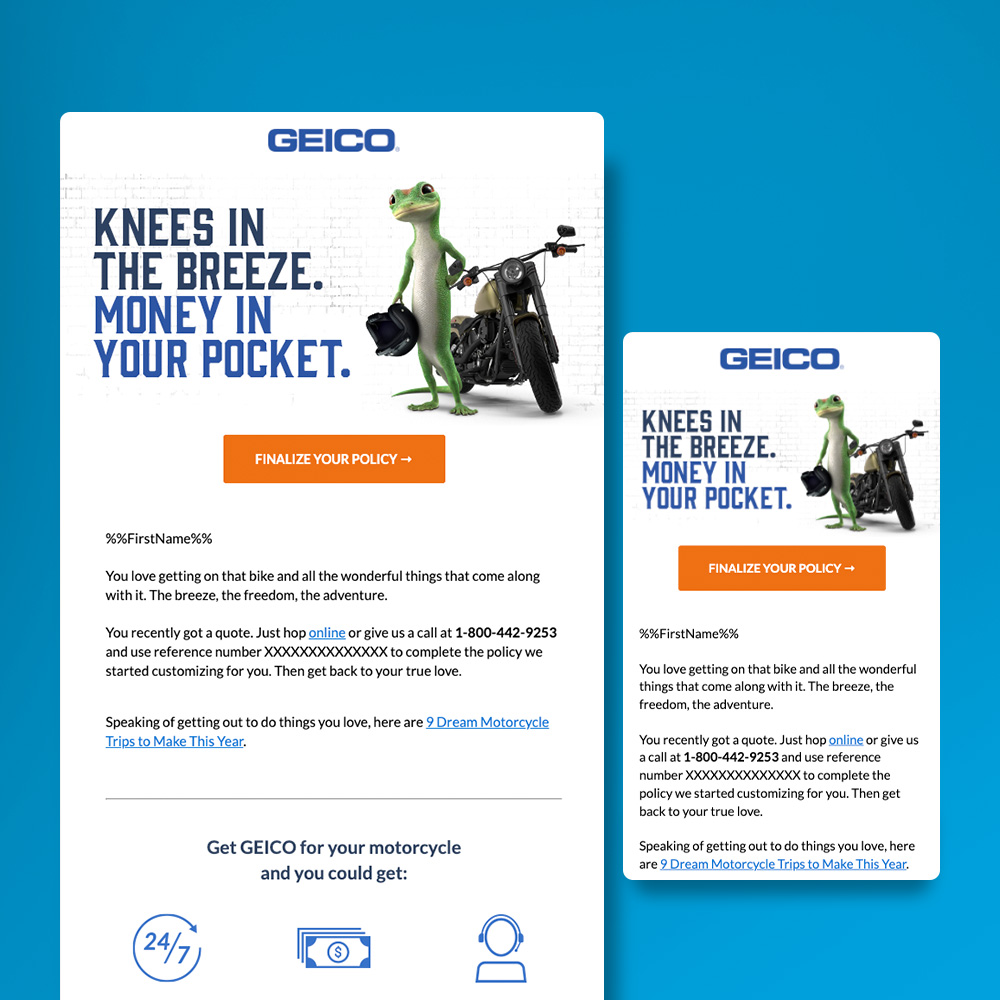 GEICO Cycle Email